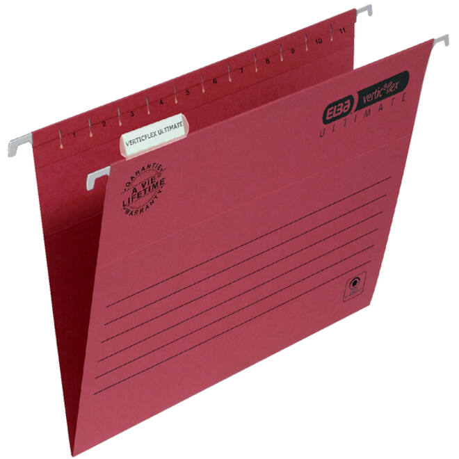 Hangmap Elba Verticflex Ultimate A4 V-bodem rood