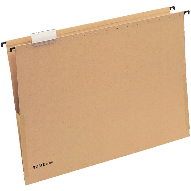 Hangmap Leitz Alpha® A3 met balg V-bodem natuurbruin