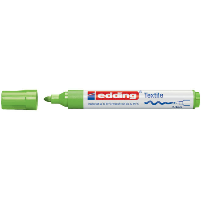 Viltstift edding 4500 textiel rond 2-3mm lichtgroen