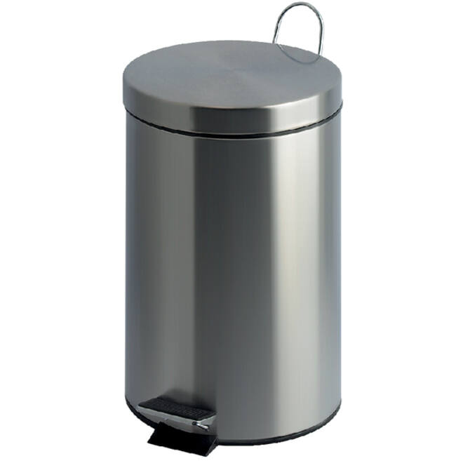 Afvalbak pedaalemmer RVS rond 20 liter