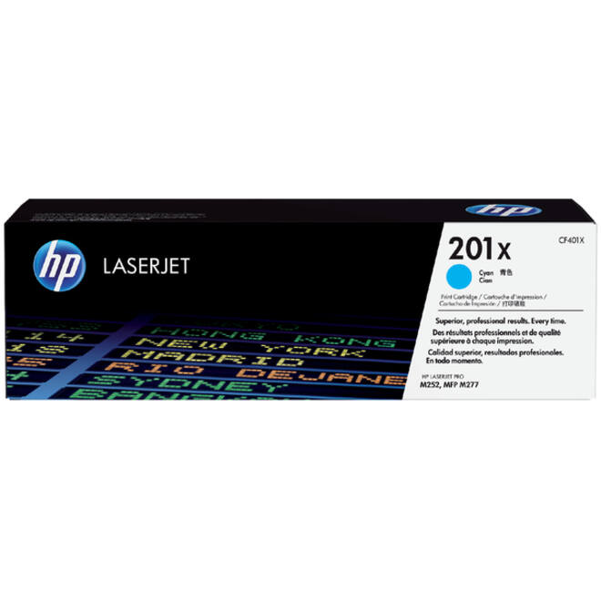 Tonercartridge HP CF401X 201X blauw
