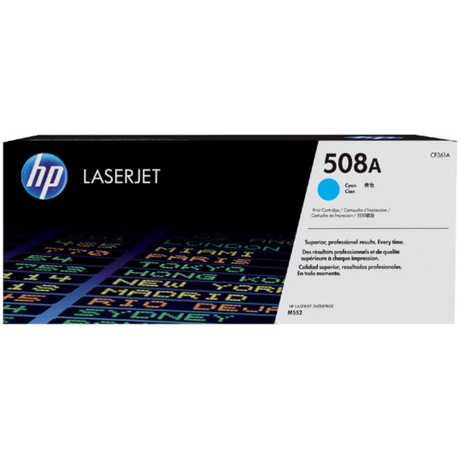 Tonercartridge HP CF361A 508A blauw