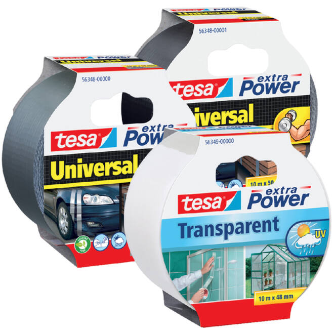 Duct tape tesa® extra Power Universal 10mx50mm grijs