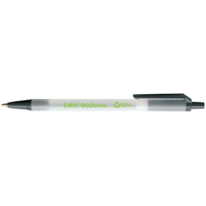 Balpen Bic Ecolutions medium zwart