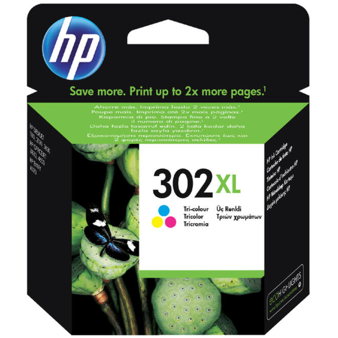 Inktcartridge HP F6U67AE 302XL kleur