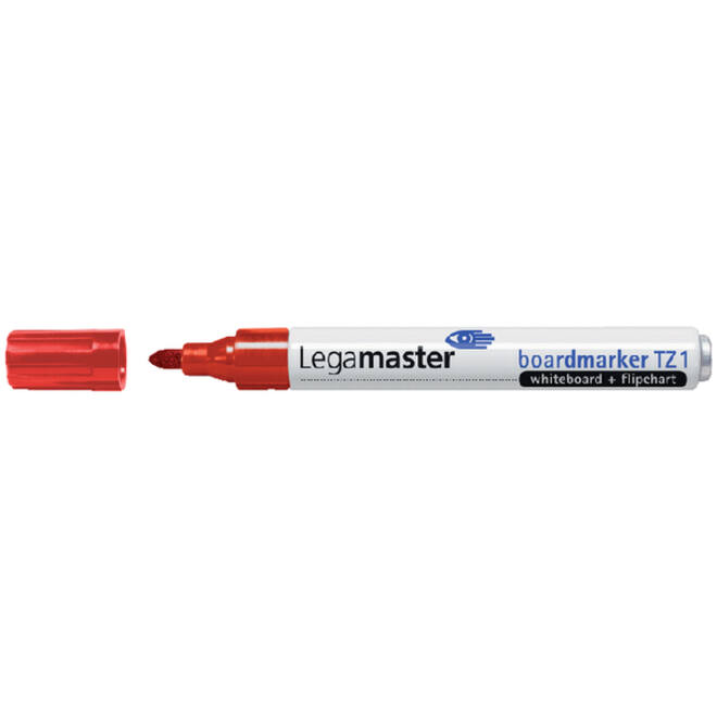 Viltstift Legamaster TZ 1 whiteboard rond 1.5-3mm rood