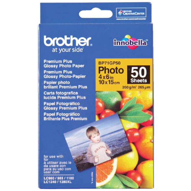 Fotopapier Brother BP-71 10x15cm 260gr glossy 50vel