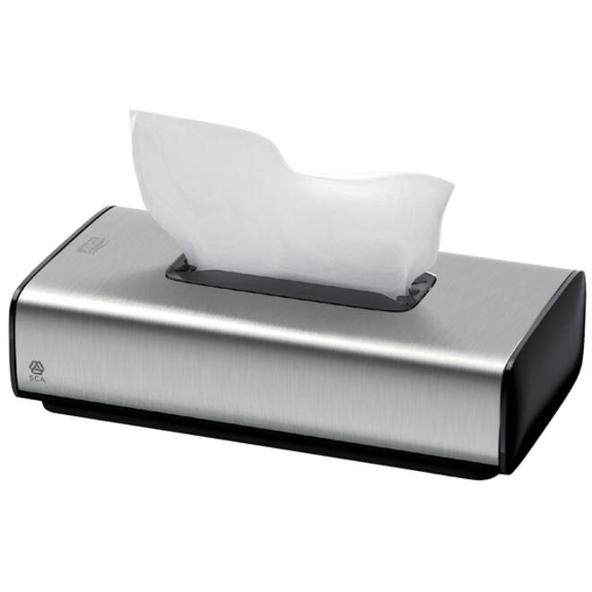 Facial tissues dispenser Tork F1 één-per-keer-dosering rvs 460013