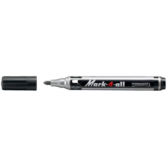 Viltstift STABILO Mark-4-All 651/46 1.5-2.5mm zwart