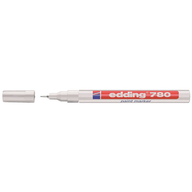 Viltstift Edding 780 lakmarker rond 0.8mm wit