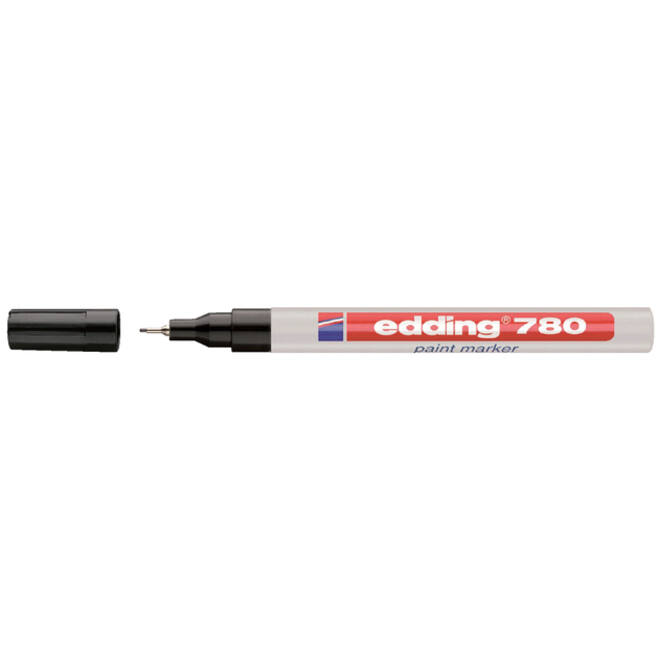 Viltstift Edding 780 lakmarker rond 0.8mm zwart