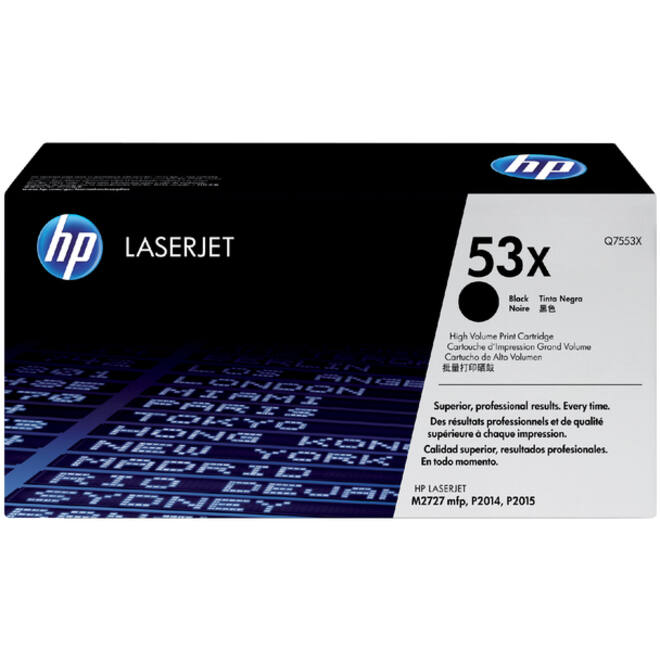 Tonercartridge HP Q7553X 53X zwart