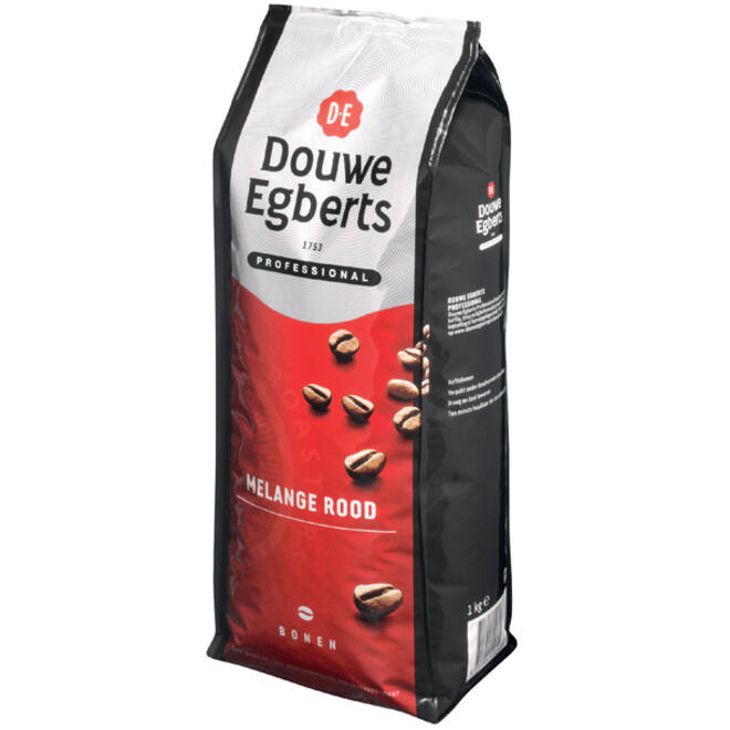 Koffie Douwe Egberts bonen Melange Rood 1kg