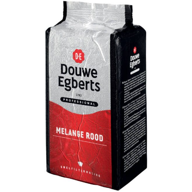 Koffie Douwe Egberts snelfiltermaling Melange Rood 1kg