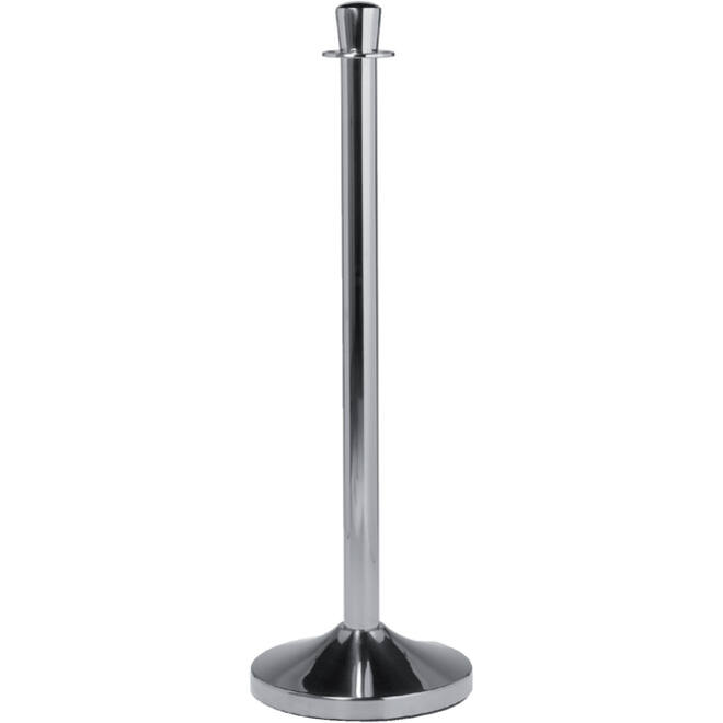 Afzetpaal Securit 100cm met voet chroom