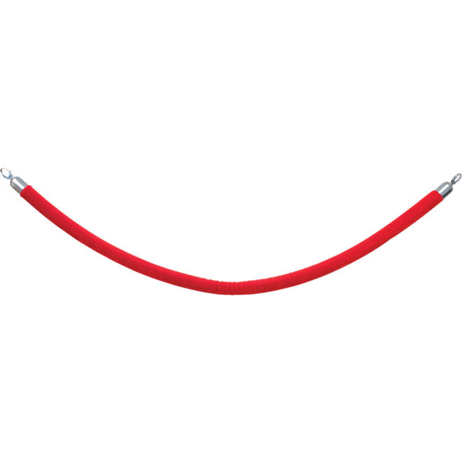 Afzetkoord Securit 150cm rood met chroome knop