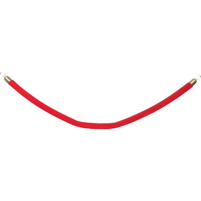 Afzetkoord Securit 150cm rood met goudkleurige knop