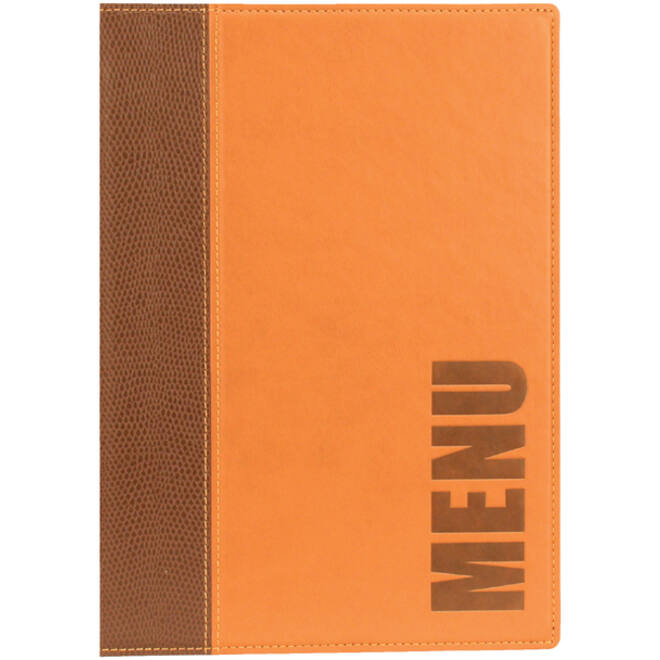 Menukaart Securit Trendy A5 1 x 2 tassen bruin