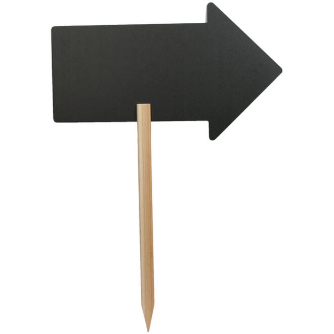 Krijtbord Securit pijl 44x27cm met houten pin