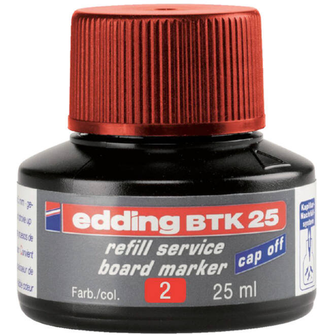 Viltstiftinkt edding BTK25 voor whiteboard rood