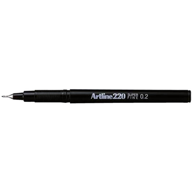 Fineliner Artline 220 rond super fijn blauw