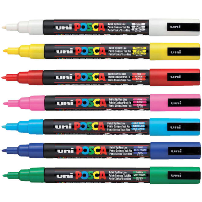 Verfstift Posca PC3M fijn roze