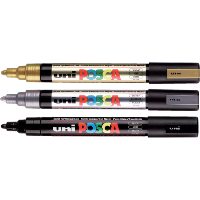 Verfstift Posca PC5M medium smaragdgroen