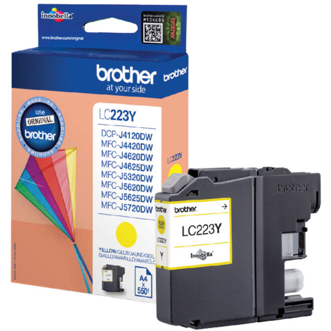 Inktcartridge Brother LC-223Y geel