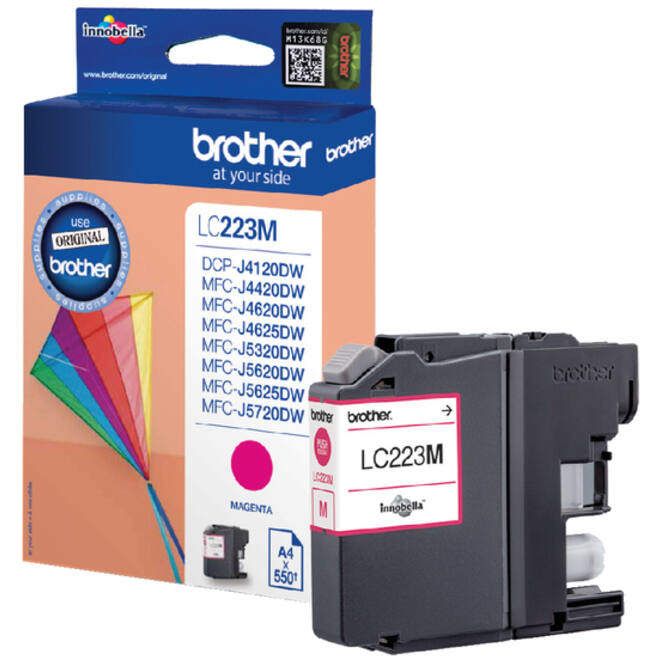 Inktcartridge Brother LC-223M rood
