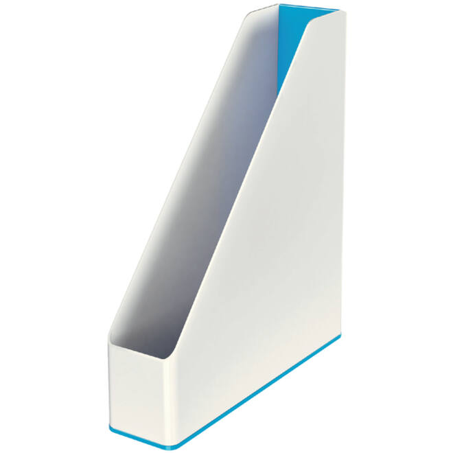 Tijdschriftcassette Leitz WOW wit/blauw