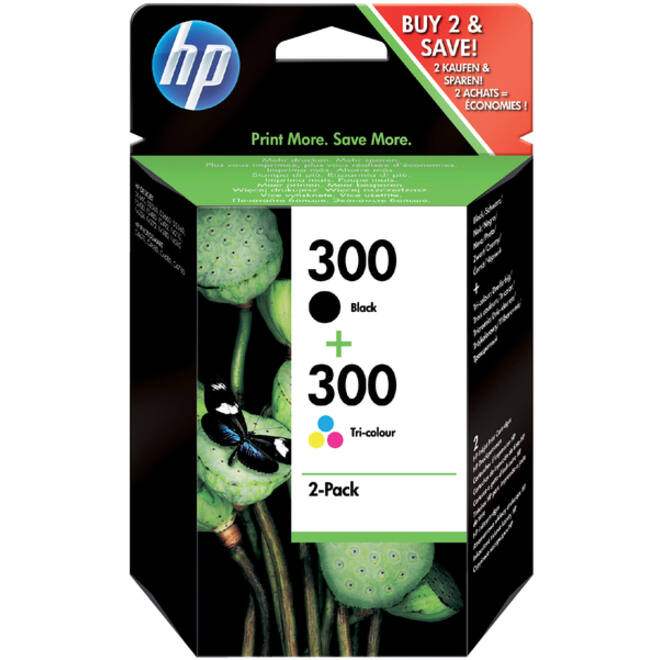 Inktcartridge HP CN637EE 300 zwart + kleur