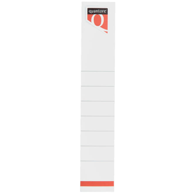 Rugetiket Quantore smal 34x190mm zelfklevend wit