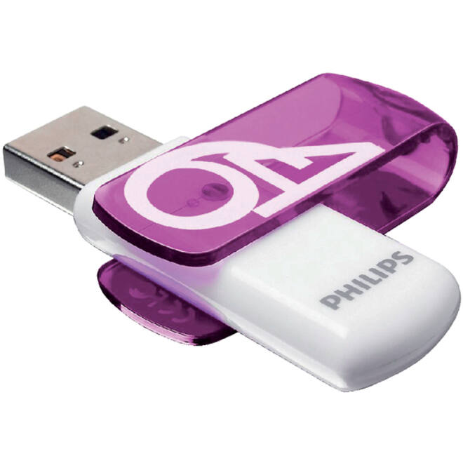 USB-stick 2.0 Philips vivid edition magic purple 64GB