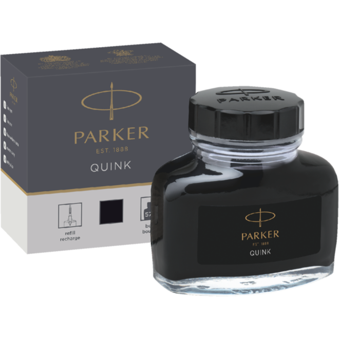 Vulpeninkt Parker Quink permanent 57ml zwart