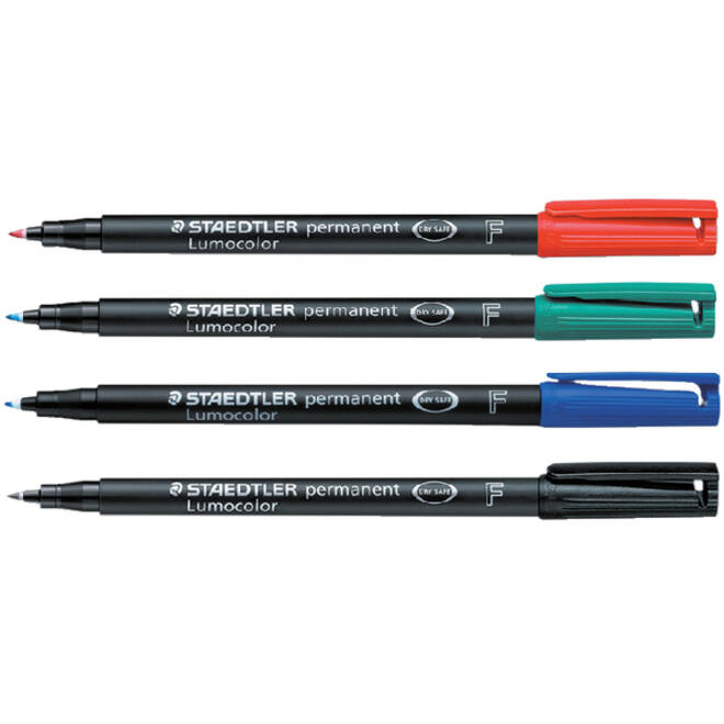 Viltstift Staedtler Lumocolor 318 permanent F rood