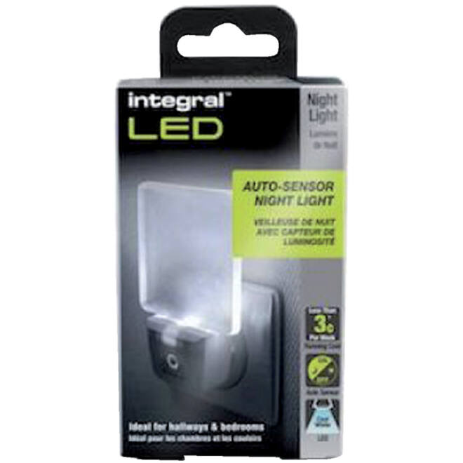 Led nachtlamp Integral 4000K koel wit 0.6W 20lumen sensor