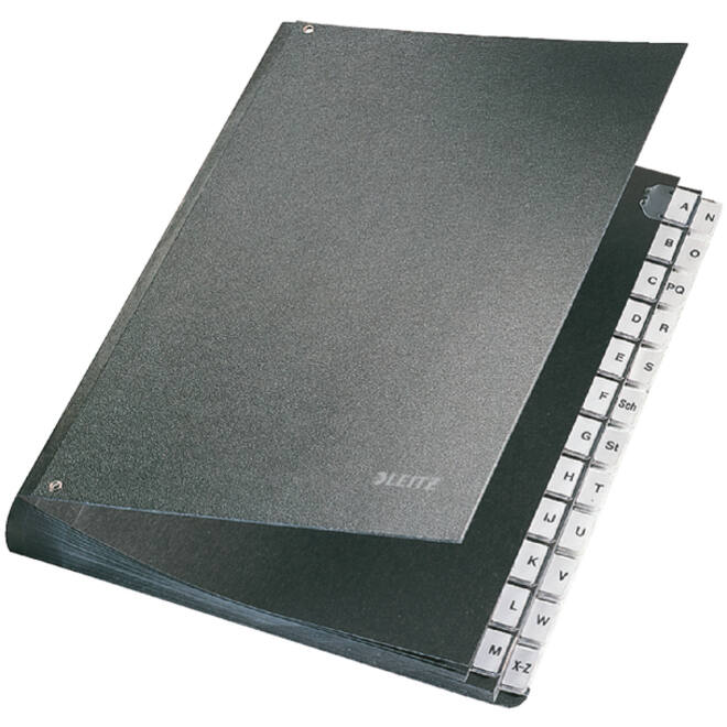 Bureaumap Leitz A4 A-Z hardboard gewolkt