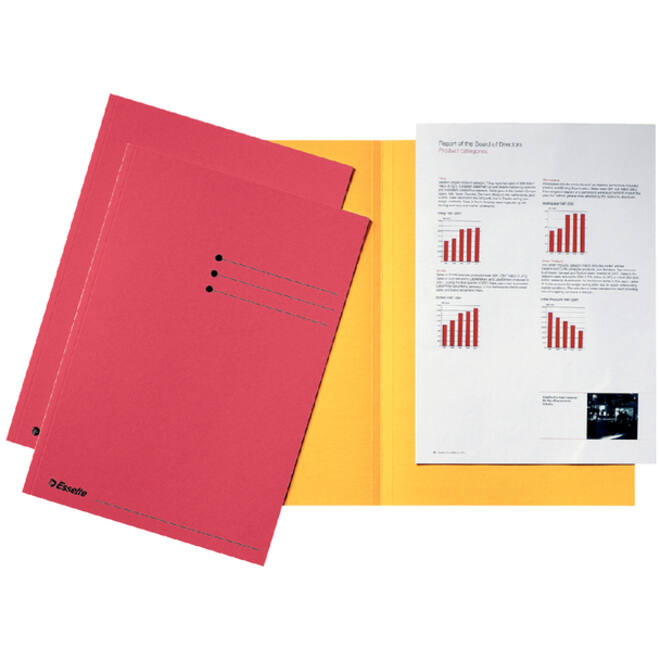 Vouwmap Esselte A4 manilla 180gr rood