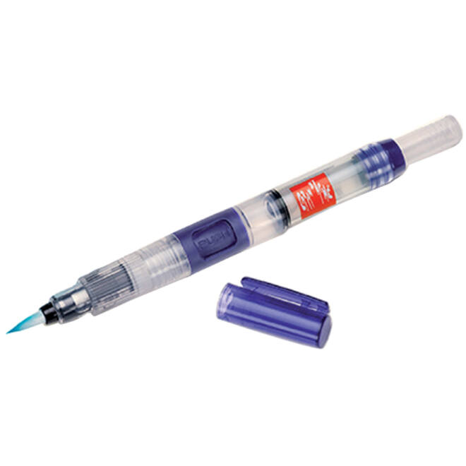 Penseel Caran d'Ache medium, breed , fibre tip set à 3st