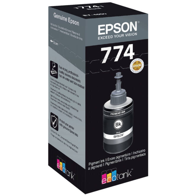 Navulinkt Epson 774 T7741 zwart
