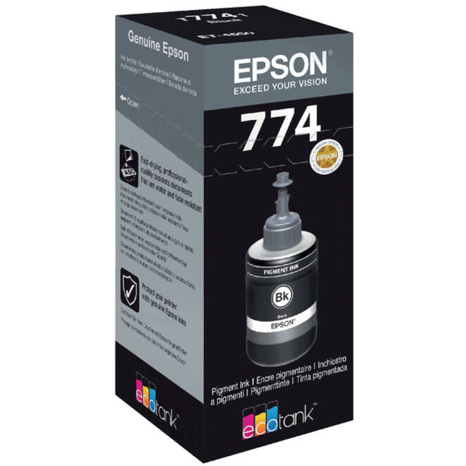 Navulinkt Epson 774 T7741 zwart