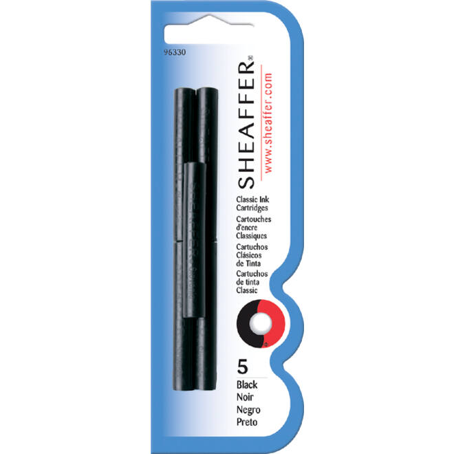 Inktpatroon Sheaffer skrip classic zwart blister à 5 stuks