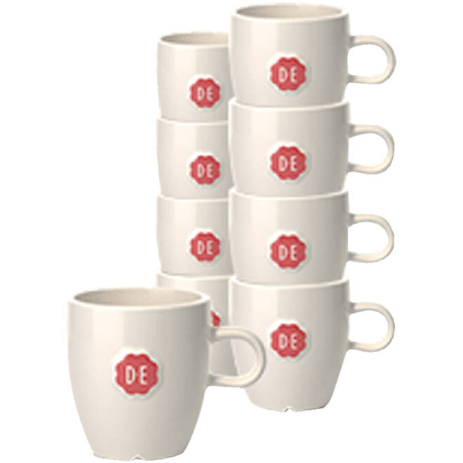 Kopje Douwe Egberts Lungo 150ml wit