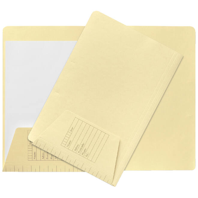 Dossiermap Jalema folio 1 klep 160gr lichtgeel