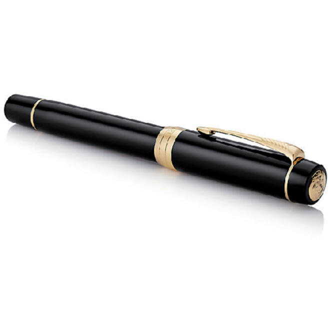 Vulpen Parker Duofold Classic black 18k GT fijn