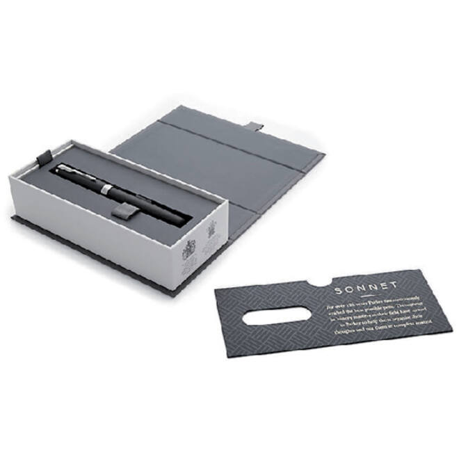 Vulpen Parker Sonnet matte black CT fijn