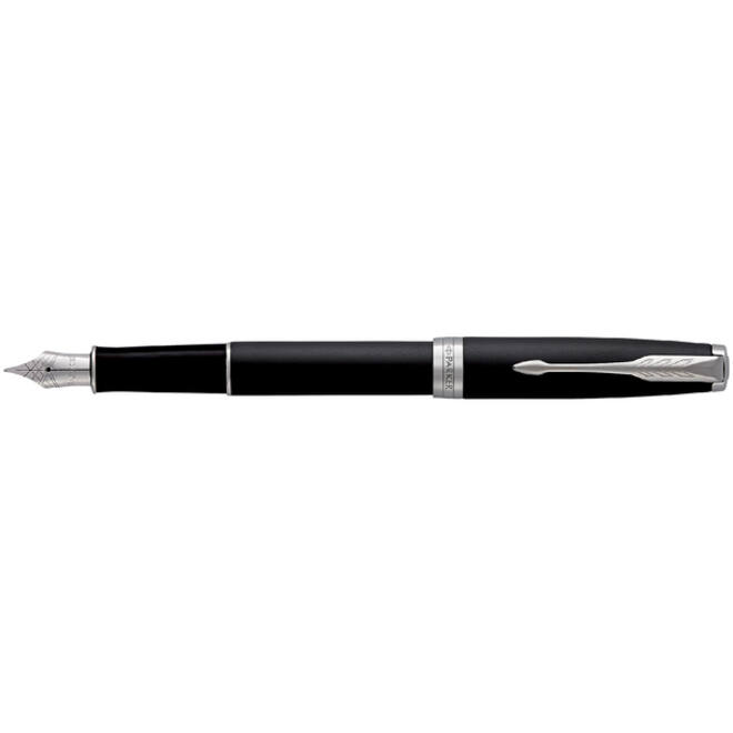 Vulpen Parker Sonnet matte black lacquer CT medium