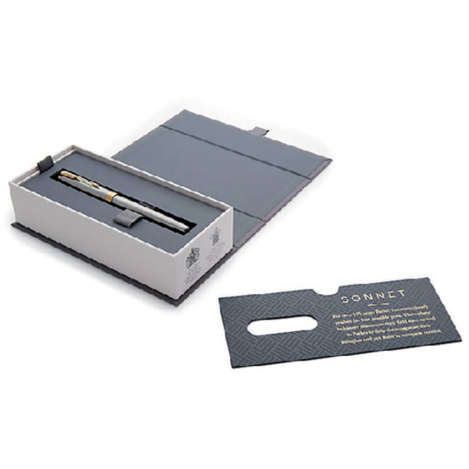 Vulpen Parker Sonnet stainless steel GT fijn