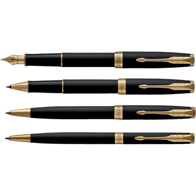 Balpen Parker Sonnet matte black lacquer GT medium