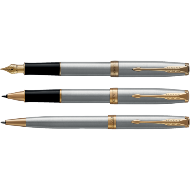 Balpen Parker Sonnet stainless steel GT medium